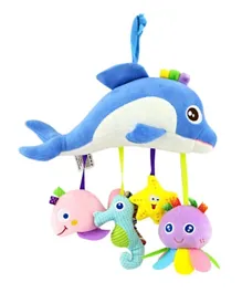 Tololo Baby Soft Plush Stuffed Rattle Hanging Toy Fish - Multicolour