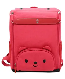 حقيبة مزينة بتصميمات 3D بارزة من نوهوو - أحمر