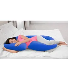 Babyhug Cotton C Shape Maternity Pillow - Royal Blue