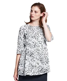 Slacks & Co. Full Sleeves Maternity Top - White