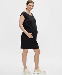 Mamalicious Sweat Maternity Dress - Black