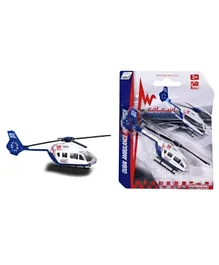 Majorette Dubai Ambulance Helicopter - White Blue