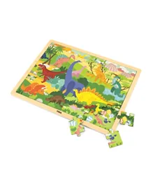 Viga Wooden Puzzle Dinosaur World - 48 Pieces