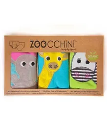 Zoocchini 100% Organic Cotton Training Pants Pack of 3 - Safari Friends