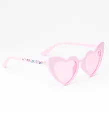نظارة شمسية بتصميم ميني جيرل على شكل قلب من ديزني - وردي