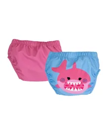 ZOOCCHINI Swim Diapers Set Pink Shark - Pack of 2