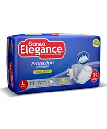 Sanita Elegance Adult Diapers Large Size - 18 Pieces