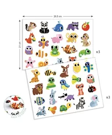 Djeco Baby Animals Big Stickers - Multicolour