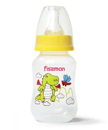 Fissman Plastic Feeding Bottle Yellow - 125mL