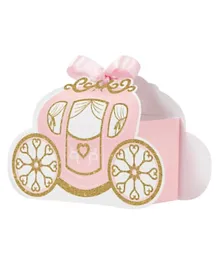 Creative Converting Princess Carriage Favor Boxes Pack of 8 - Pink