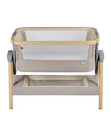 Mini Panda Natural Co-sleeper Stand-Alone Baby Crib with Mosquito Net - Earthtone