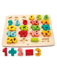 Hape Wooden Chunky Number Math Puzzle - 24 Pieces