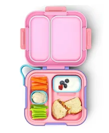 Zoku Neat Bento Box With 2 Compartments - Pink