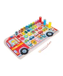 Baybee 5-in-1 Wooden Board Puzzle Toy - 73 Pieces