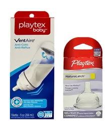 Playtex VenAire Bottle with 2 Nipples - 266ml