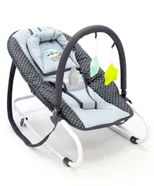 ASALVO Baby Bouncer with Hanging Toys - Baby Raccoon