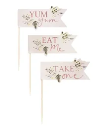 Ginger Ray Afternoon Tea Cupcake Toppers - Pack of 12