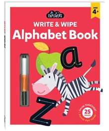 Hinkler Junior Explorers Write and Wipe Alphabet Book - 25 Pages