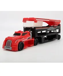 Dickie Die Cast Race And Store Transporter - Red