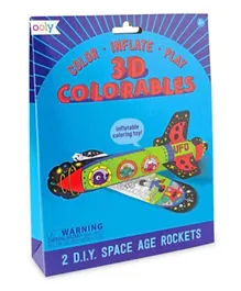 Ooly 3d Colorables - Space Age Rockets