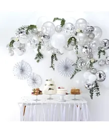Ginger Ray Silver Balloon Arch Kit - Silver