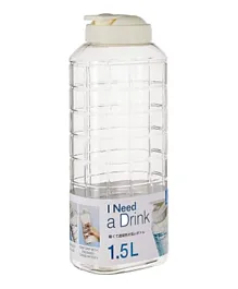 Lock & Lock Chess Water Bottle Transparent - 1.5L