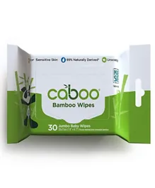 Caboo Bamboo Baby Wipes Pull Tab - 30 Wipes