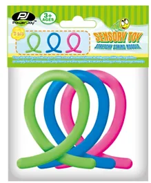 Power Joy Sensory Toy Stretchy Noodle 3 Pieces - Multicolor