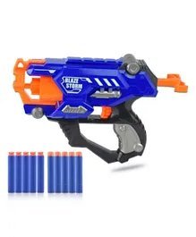 ليتل ستوري - مسدس رصاص يدوي للأطفال به 10 رصاصات طرية - أزرق