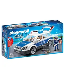 Playmobil Police Car with Lights and Sound - White and Blue