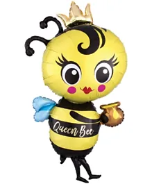 Party Centre Queen Bee Supershape Foil Balloon - Yellow