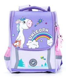 Eazy Kids School Bag Unicorn Prince Purple - 14.5 Inches