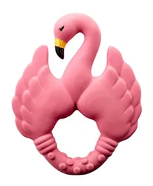 Natruba Teether - Natural Rubber - Flamingo - Pink