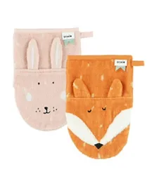 Trixie Mrs. Rabbit & Mr. Fox Pack of 2 Washcloths