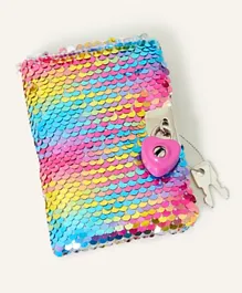 Monsoon Children Rainbow Sequin Lockable Journal - Multicolor