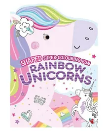 Centum Books Limited Shaped Super Colouring Fun Sparkling Unicorns - 30 Pages