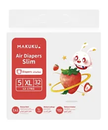 MAKUKU Air Diapers Slim Size 5 - 32 Pieces