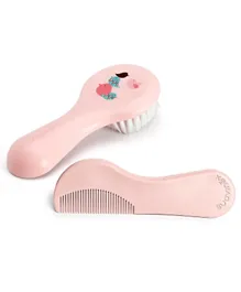 Suavinex Pink Brush Comb Set - Pink
