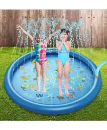 Pikkaboo Splash & Sprinkler Outdoor Inflatable Water Pad - Blue