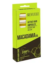 REVUELE Macadamia Oil Active Hair Ampoules Pack of 8 - 5mL Each