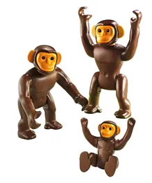Playmobil Chimpanzee Family - Brown