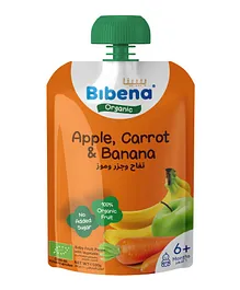 Bibena Organic Puree Apple/Carrot/Banana - 100g
