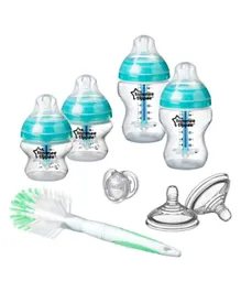 Tommee Tippee Advanced Anti-Colic Slow-Flow Newborn Baby Bottle Starter Kit - Mixed Sizes