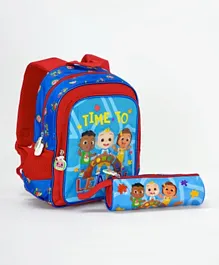 Cocomelon Time To Learn School Bag & Pencil Case Set - 12 Inch