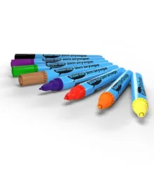 Eastpoint Medium-Tip Drywipe Whiteboard Pens Assorted Colours - Pack of 10