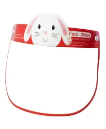 Talabety Kids Full Face Shield Mask Anti Spitting Protective Safety Cover - Red Bunny
