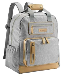 JJ Cole Papago Diaper Backpack - Heather Gray