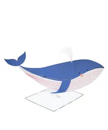 Meri Meri Whale Stand-Up Card - Blue