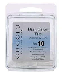 Cuccio Pro Ultraclear Tips Size 10 - 50 Pieces