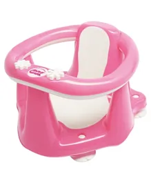 OK Baby Flipper Evolution Bath Seat With Slip Free Rubber - Pink